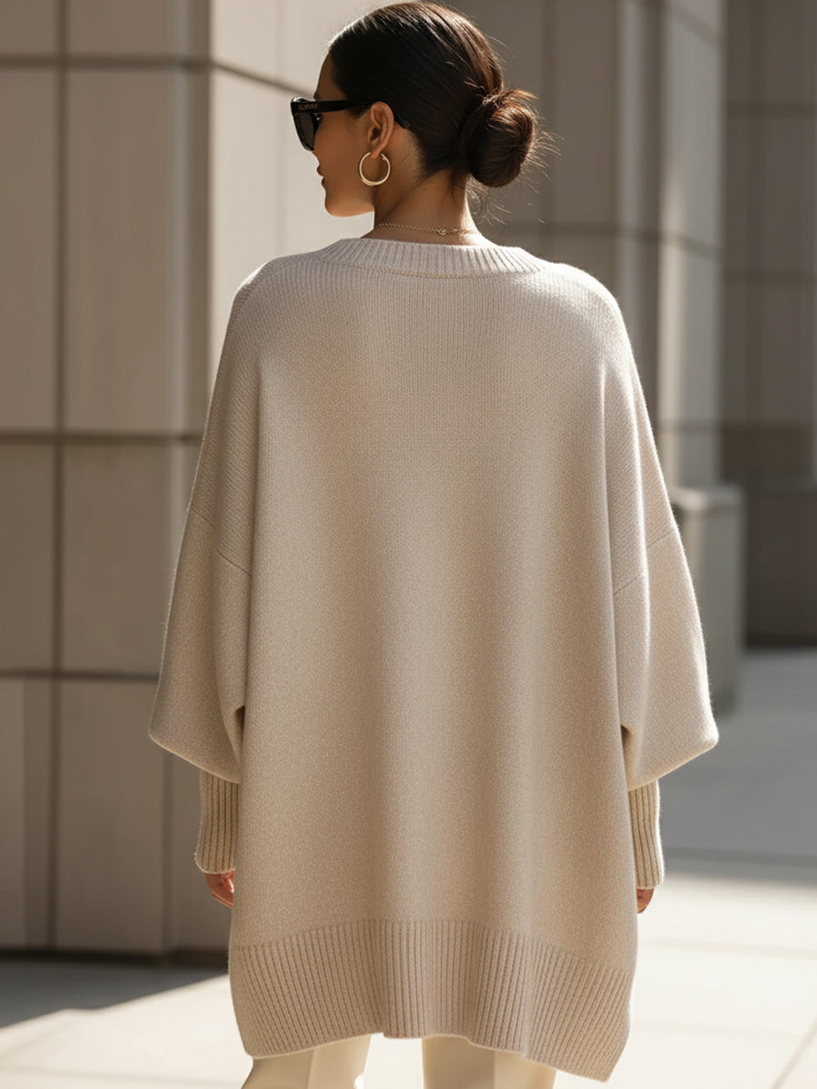 Alina - Pull Tricot Minimal Luxe