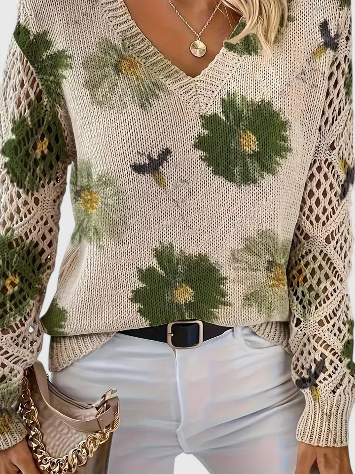 Aurélie - Cardigan Floral Léger