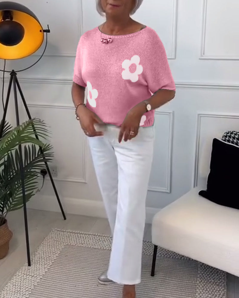 Daisy - Élégante Pull Florale