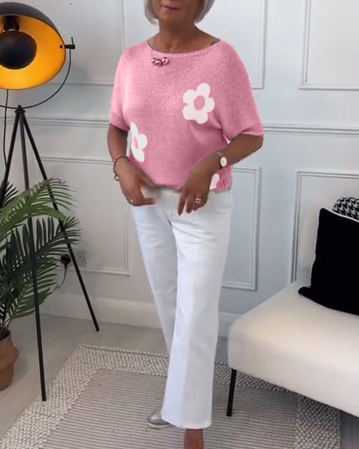 Daisy - Élégante Pull Florale