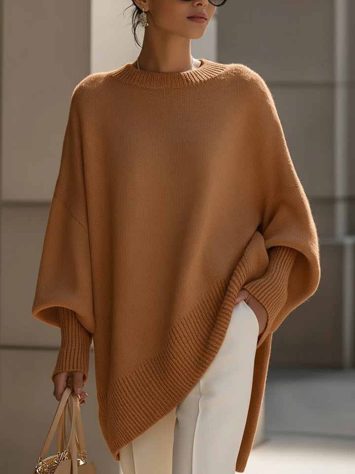 Bea - Pull Poncho Beige Chic