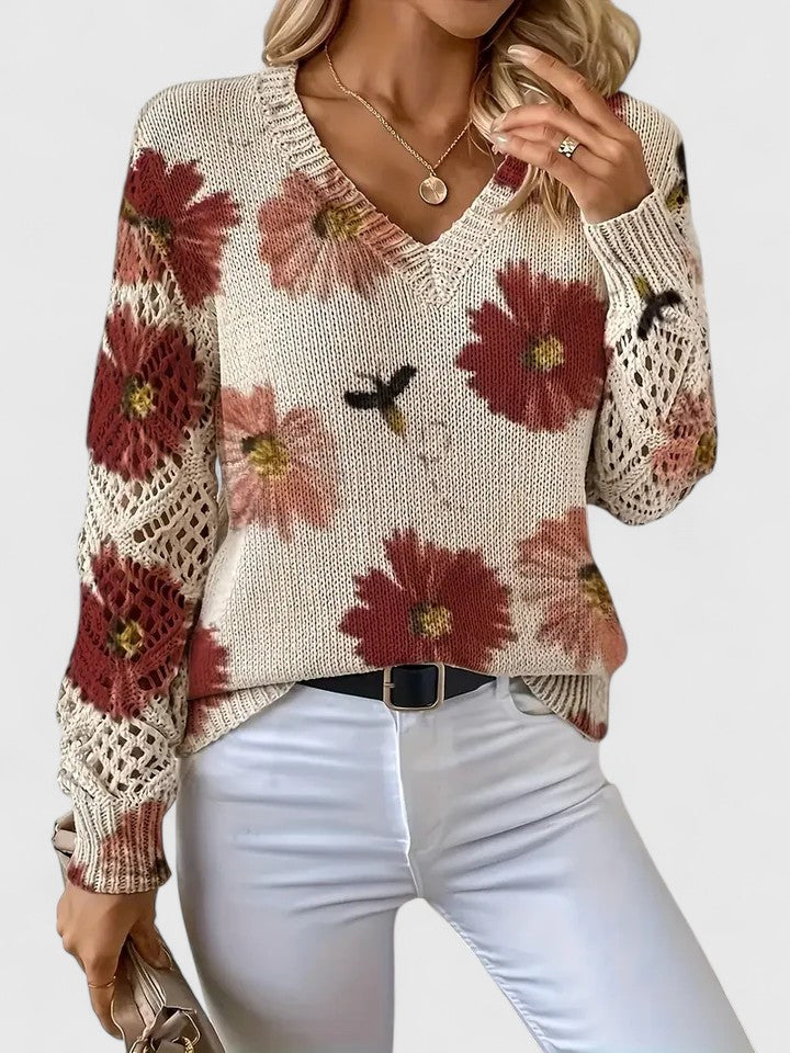Aurélie - Cardigan Floral Léger