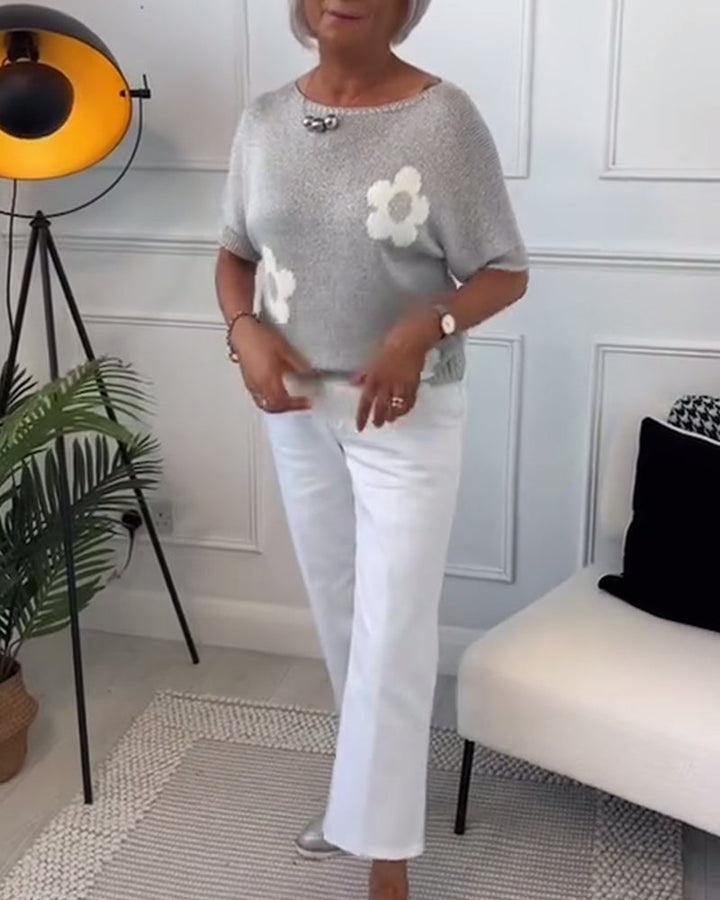 Daisy - Élégante Pull Florale