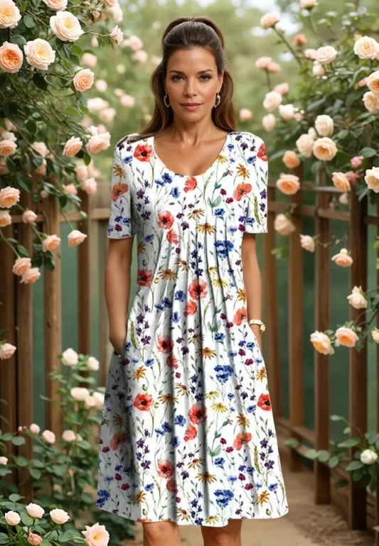 Celeste - Robe Midi Aérée Élegante