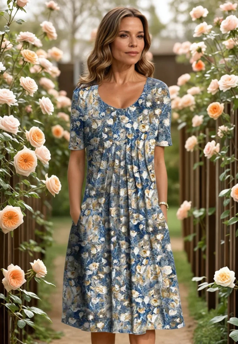 Celeste - Robe Midi Aérée Élegante