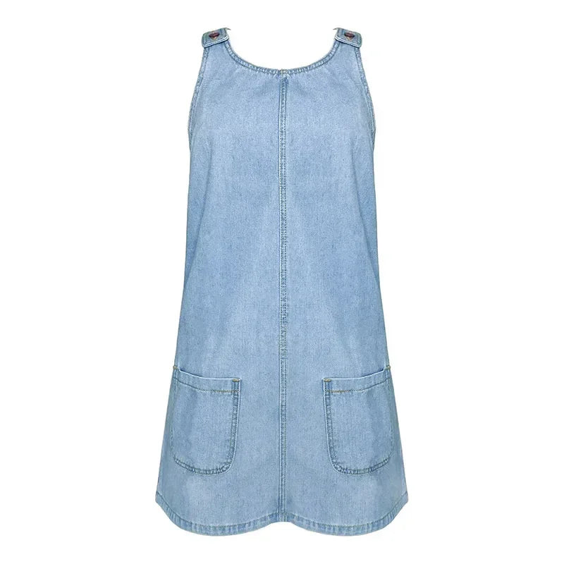 Sofia - Robe D'été Denim Pratique