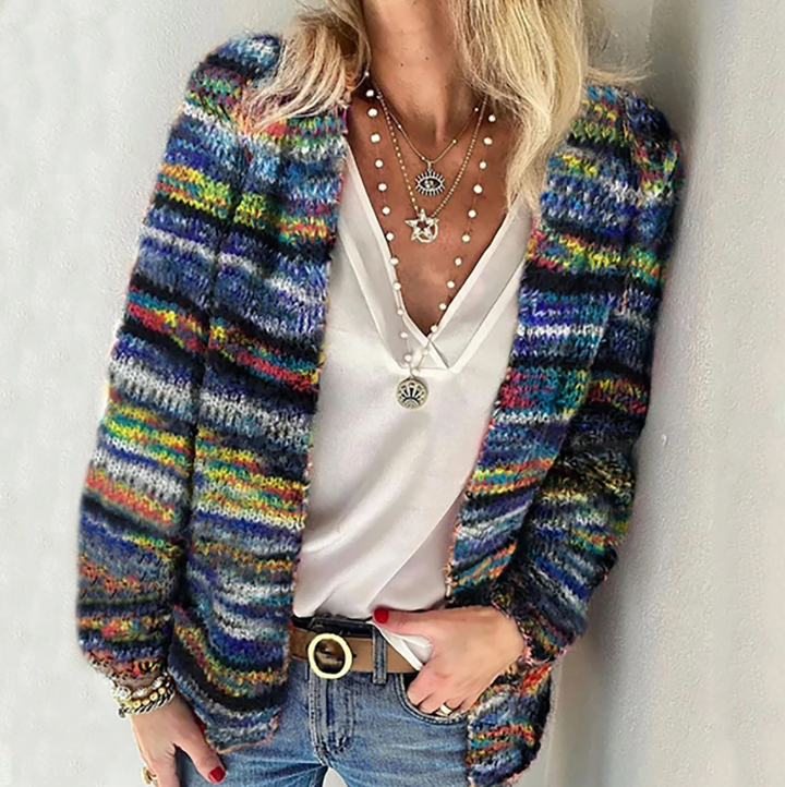 Catherine - Cardigan Multicolore Confortable