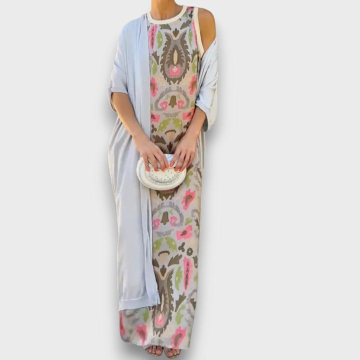 Selviane - Robe maxi avec cardigan