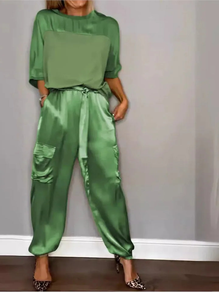 Evelina - Élégance Satinée Décontractée