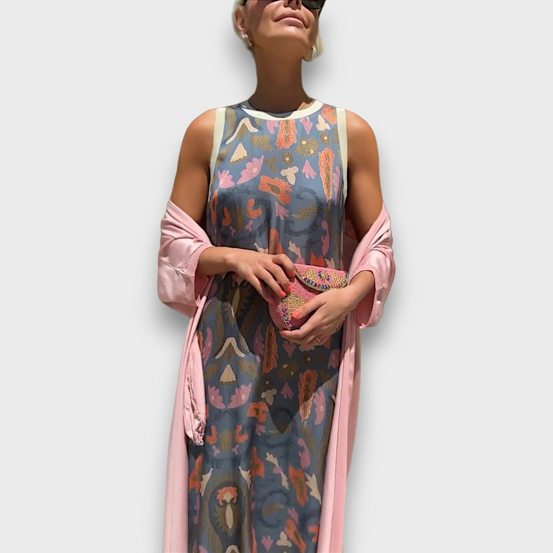 Elveria - Robe maxi avec cardigan